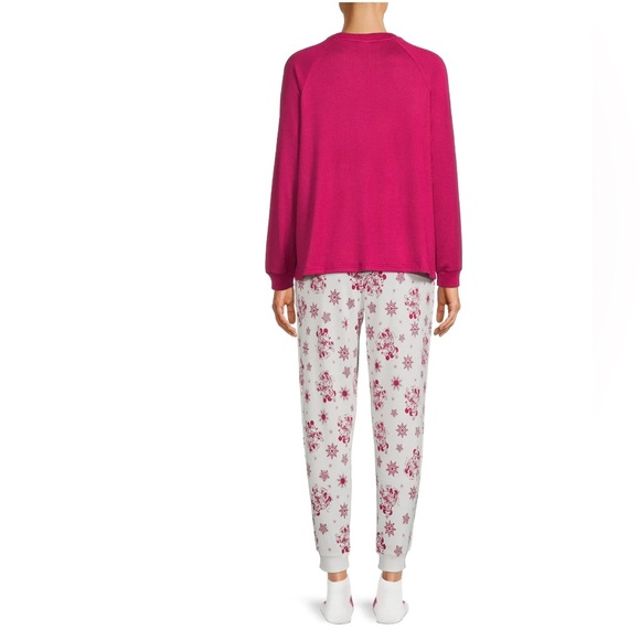 NWT Disney Women Rose Sangria Mickey Mouse 3-Piece Loungewear Gift Set - Picture 5 of 8